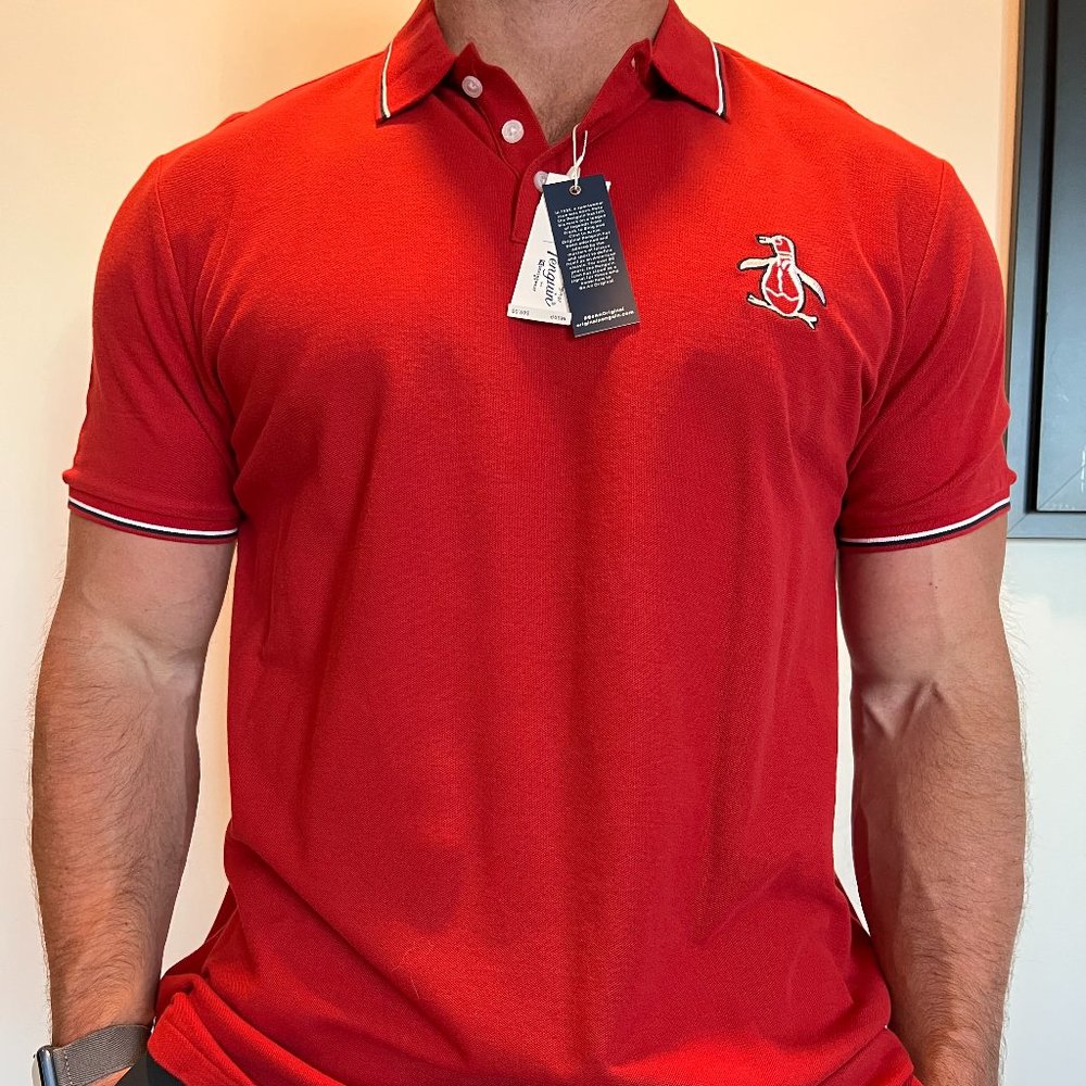 NEW - Penguin Polo Shirt - Size XL - Red